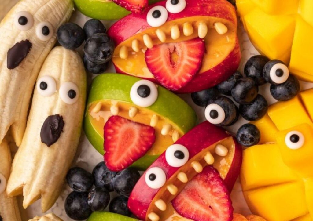 Fruit Monsters Halloween food ideas