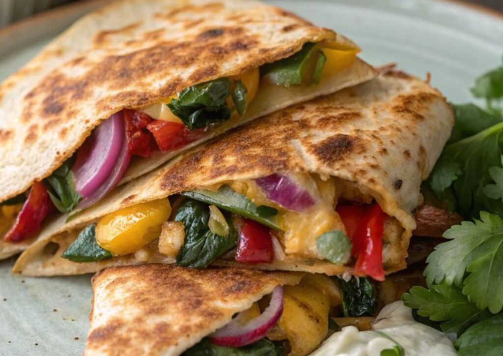 Easy veggie quesadillas for dinner
