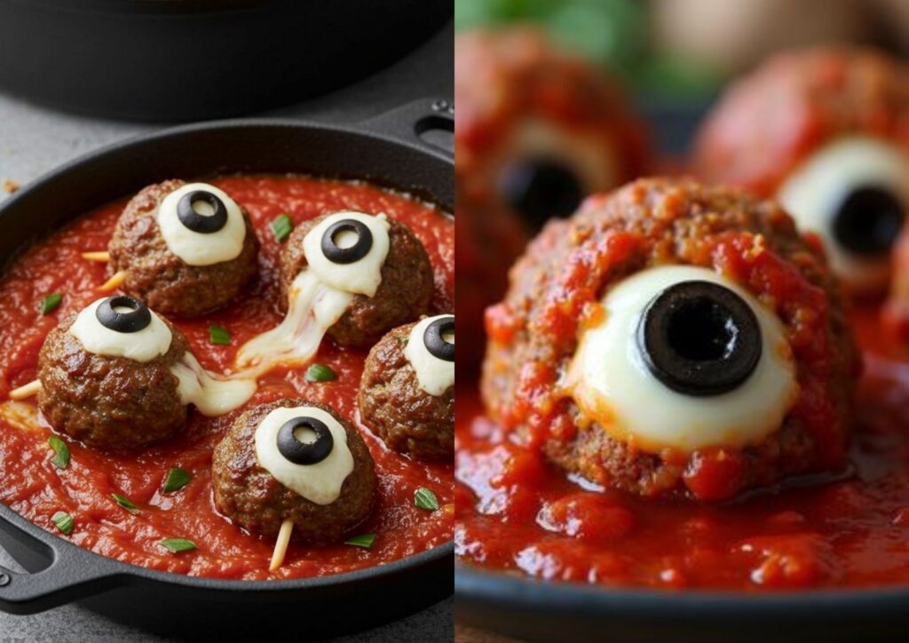 Creepy Eyeball Meatballs