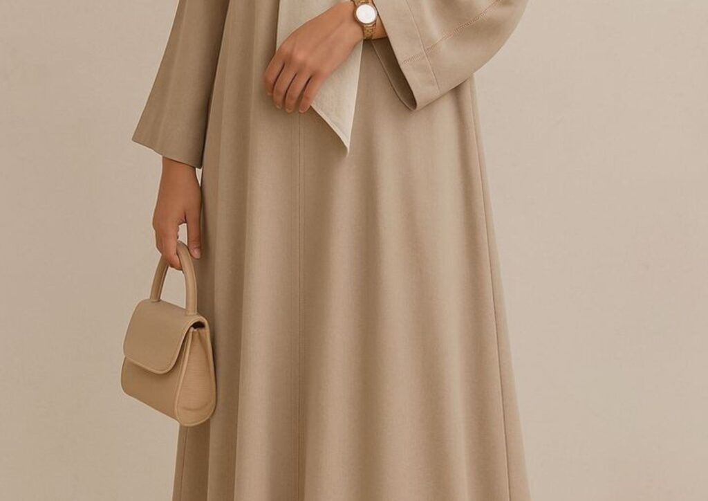 Lightweight Abaya and Simple Hijab