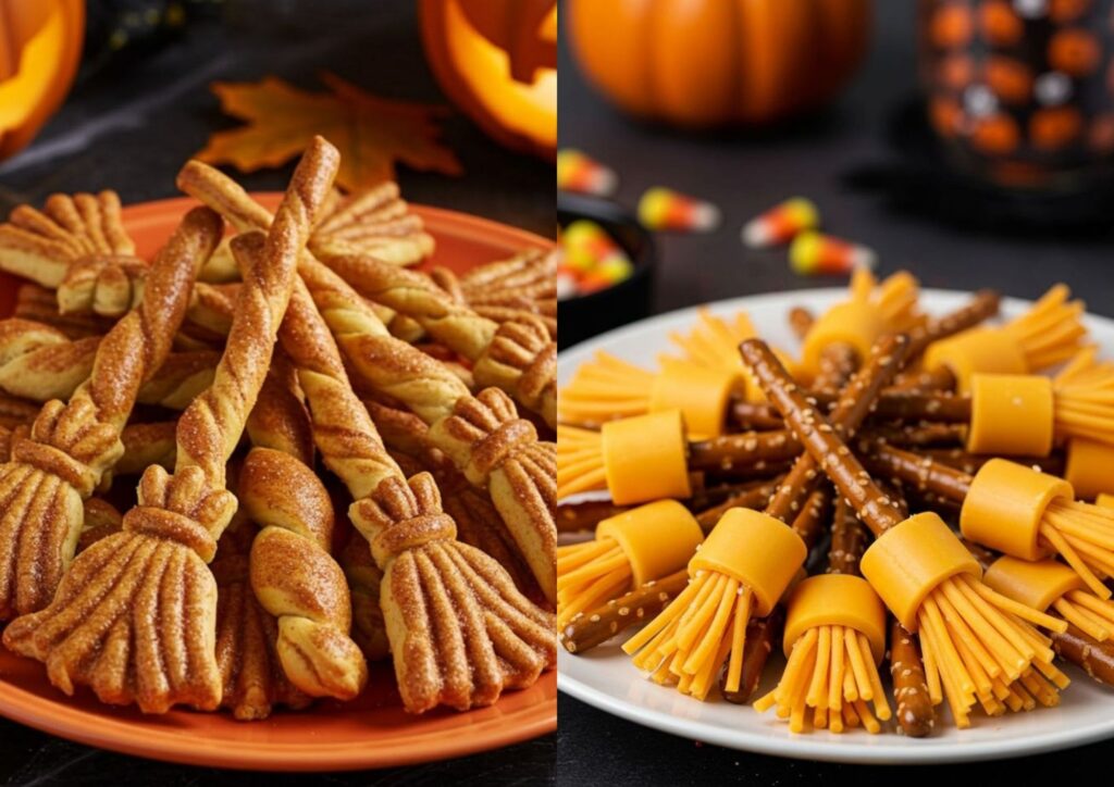 Witch's Broomstick Snacks Halloween food ideas