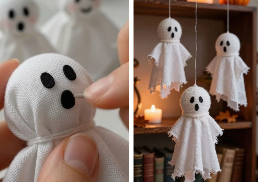 Toddler enjoying a fun Halloween activity