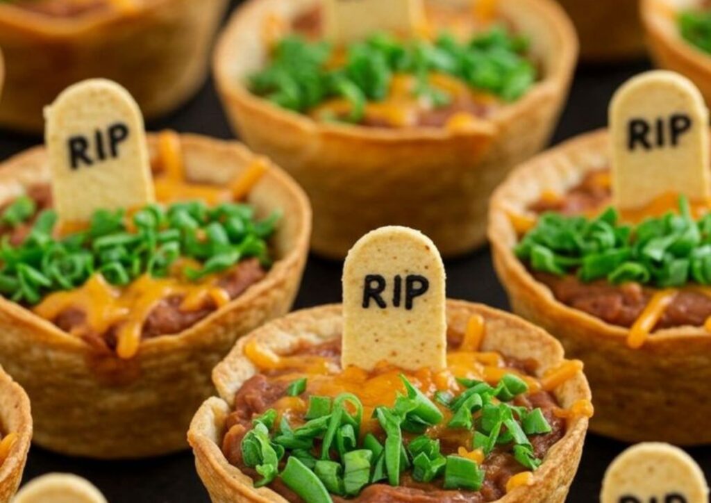 Taco Cups Halloween food ideas