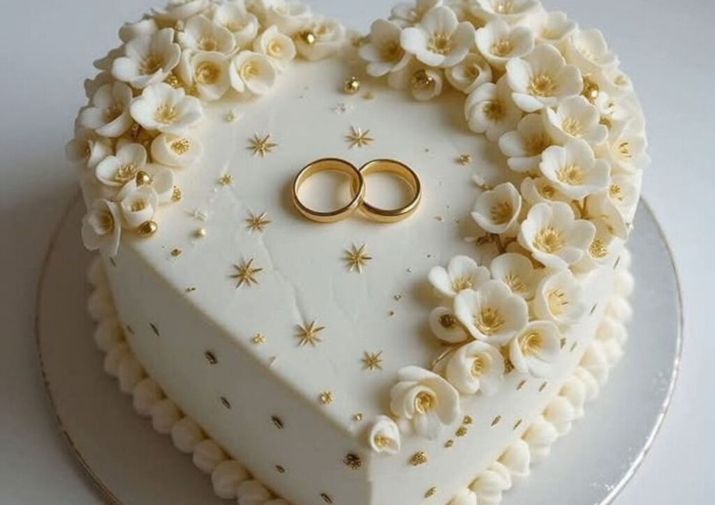 Small wedding cake ideas heart shaped cake